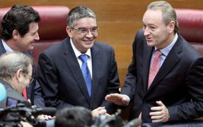 Alberto Fabra, ayer en el pleno de las Cortes Valencianas.