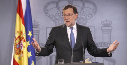 Mariano Rajoy, la semana pasada en una rueda de prensa.