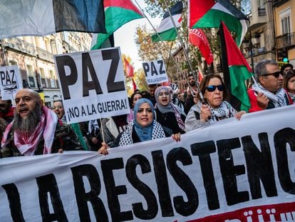 La manifestación del pasado 2 de diciembre en apoyo al pueblo palestino, en Madrid (España).