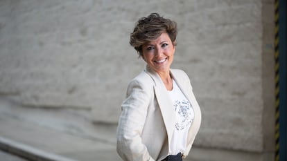 Sonsoles Ónega ,periodista, presentadora de televisión y escritora. Fotografiada en Atresmedia.