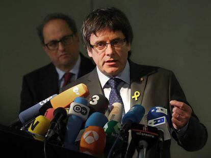 Carles Puigdemont, este mayo en Berlín.