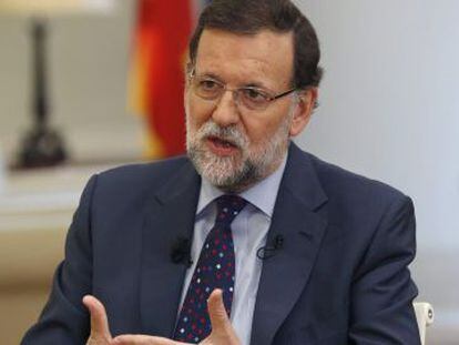 El presidente del Gobierno, Mariano Rajoy, en una entrevista con Efe.