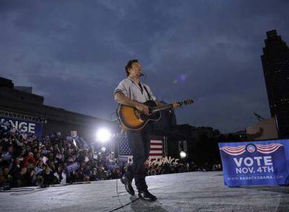 Springsteen, en un 'show' de apoyo al demócrata.