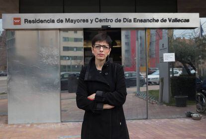 Rosa Serna, presidenta del comité de empresa de la residencia de mayores de Ensanche de Vallecas.