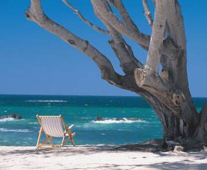 Playa en Riviera Nayarit, donde Marriott International gestionará cuatro complejos hoteleros.