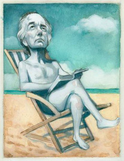 Thomas Bernhard en ilustración de Fernando Vicente.