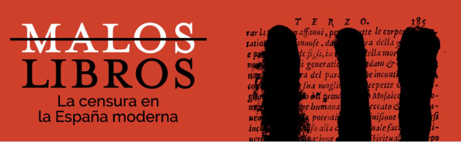 Cartel de la exposición 'Malos Libros'.