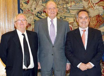 El Rey junto a Arzak y Adrià