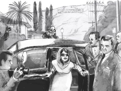 Una viñeta del 'storyboard' de 'La reina de España', obra de Clara León.