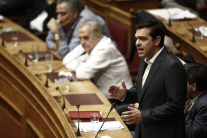 Alexis Tsipras, dijous al Parlament grec.
