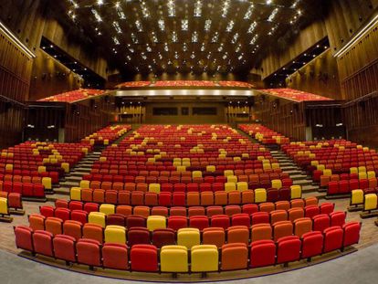 Sala de butacas configurable del Cartuja Center Cite, en Sevilla.