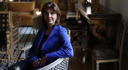 La canciller colombiana, María Ángela Holguín, este miércoles en Madrid.