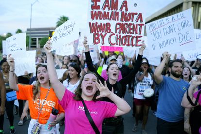 Una protesta en defensa del aborto en Phoenix, Arizona, en junio.