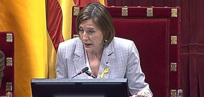 Presidenta del Parlament de Cataluña, Carmen Forcadell.