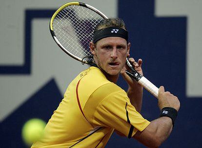 David Nalbandian, en un partido de la Copa Davis.