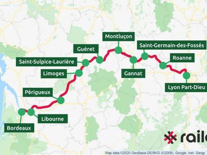 La línea férrea Burdeos-Lyon fue cancelada en el 2012. Volverá a funcionar a partir del año que viene gracias a Railcoop