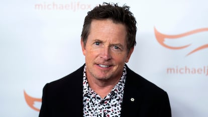 Michael J. Fox durante una gala benéfica dedicada a la cura contra el párkinson el 23 de octubre de 2021, en Nueva York.