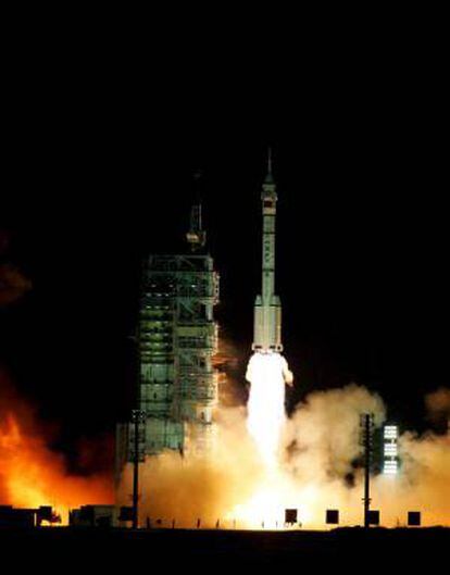 Imagen de un lanzamiento en el centro espacial de Jiuquan al noreste de la provincia de Gansu, China. EFE/Archivo