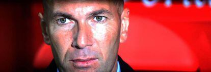 Zidane, en el partido ante el Numancia.