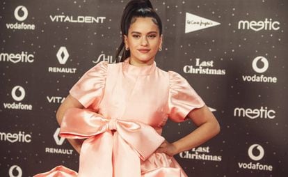 Rosalia, el pasado 8 de noviembre, en la gala de 'Los40 music awards 2019' en Madrid.