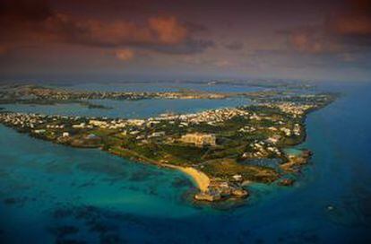 Panorámica de la isla de San Jorge, en Bermudas.