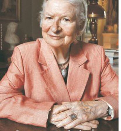 La escritora P. D. James.