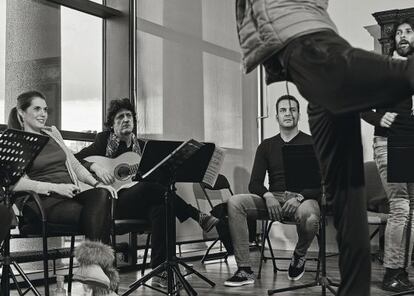 La soprano Isabella Gaudí, el guitarrista Juan Manuel Cañizares, el cantaor Jesús Méndez y el bailaor Rubén Olmo.