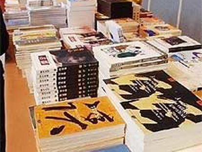 Uno de los stands de la feria parisiense dedicados a los libros chinos.