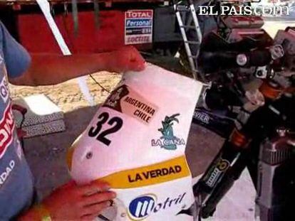 El piloto español muestra los detalles de su KTM