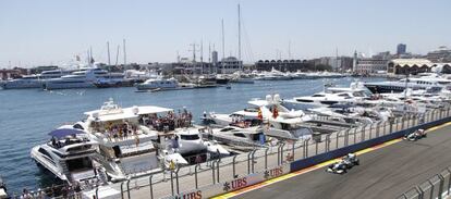 Circuito de F-1 de Valencia.