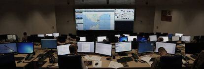 Mando de operaciones de Ciberdefensa, en el Cuartel de Retamares, a las afueras de Madrid.