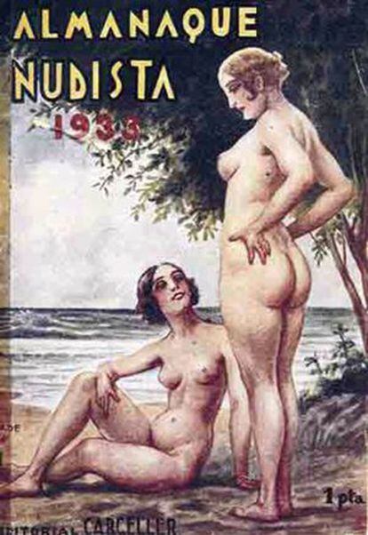 Portada de l'Almanaque nudista (1933).