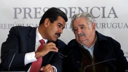 Nicolás Maduro y José Mujica.