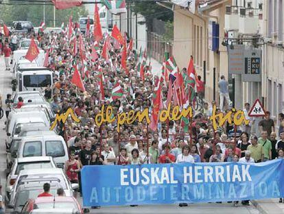 Manifestación por la autodeterminación del País Vasco