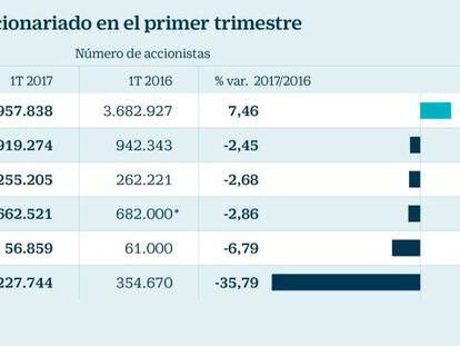 Bankia pierde un 36% de sus accionistas en un año por la devolución de la OPS