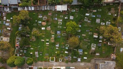 Cementerio de Puerto López, en el departamento del Meta.