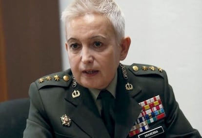 La hasta ahora coronel togada Begoña Aramendía, recién ascendida a general.