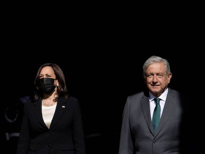 La visita de Kamala Harris a México, en imágenes