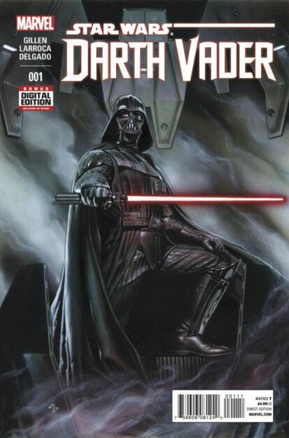 'Star Wars' no es, sin embargo, la única nueva serie de la franquicia galáctica. El segundo lanzamiento ha sido 'Darth Vader', de Kieron Gillen y el valenciano Salvador Larroca. La portada la firma Adi Granov. La colección se completa, de momento, con una miniserie de 'La Princesa Leia' y una centrada en 'Kanan', basada en la serie de TV animada.