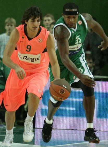 El base español, durante el partido de Euroliga ante el Zalgiris