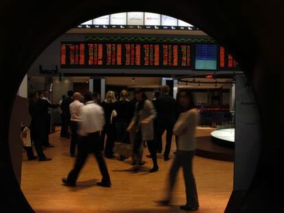 A bolsa de São Paulo, que também foi afetada pela volatilidade.