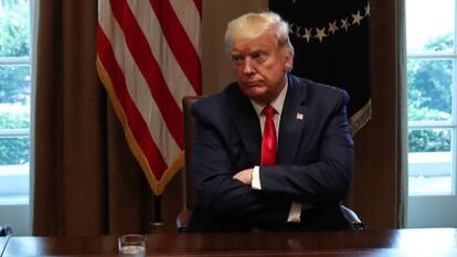 El president de EE UU, Donald Trump, este miércoles en Washington.
