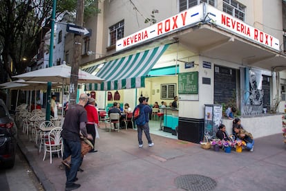 Nevería Roxy en la colonia Condesa, en Ciudad de México.