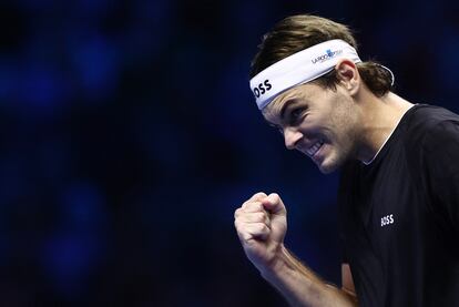 Fritz, durante el partido contra Zverev en el Inalpi Arena de Turn.