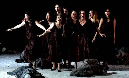 Un momento de la representación de 'La valquiria' en su estreno en la Ópera de Colonia.