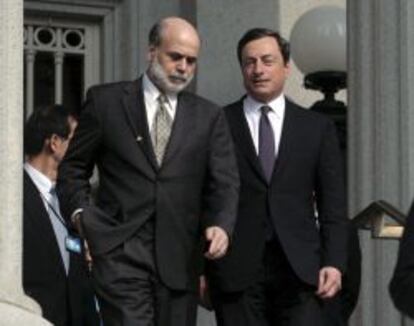 Ben Bernanke y Mario Draghi.