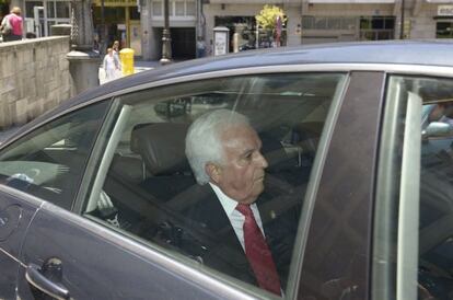 José Luis Baltar, a la salida de la última sesión de su juicio.