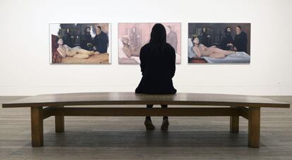 'Interior II' es el tríptico que el artista Richard Hamilton dejó inacabado a su muerte en septiembre de 2011. Esta basado en 'La obra maestra desconocida', de Balzac.