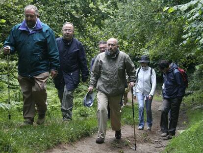 Los alcaldes peregrinos del "triángulo mágico"