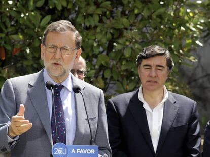 Mariano Rajoy, este jueves en Salamanca. 